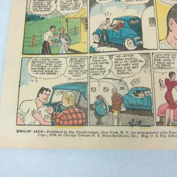 Vintage 1938 Smilin Jack Comic Book Chicago Tribune Popped Wheat Promo - Picture 3 of 12